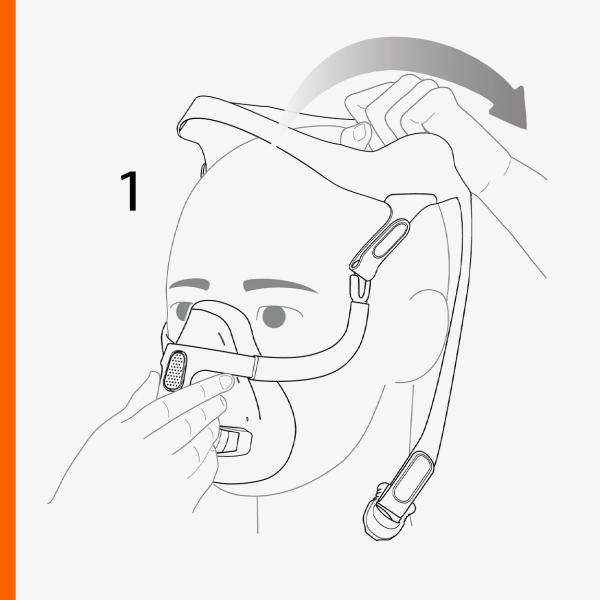Illustration av ventilationsmask