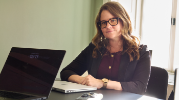 Maria Alemyr is interviewed